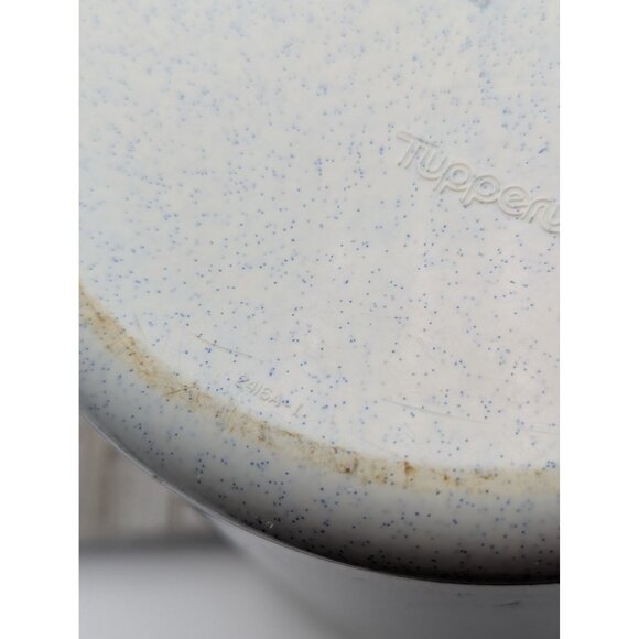 Vintage 3 Piece Tupperware One Touch Blue Lids Speckled Canisters Storage A,B,D - Picture 16 of 16